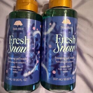 Tree Hut Fresh Snow Foaming Gel Wash - Blue x2